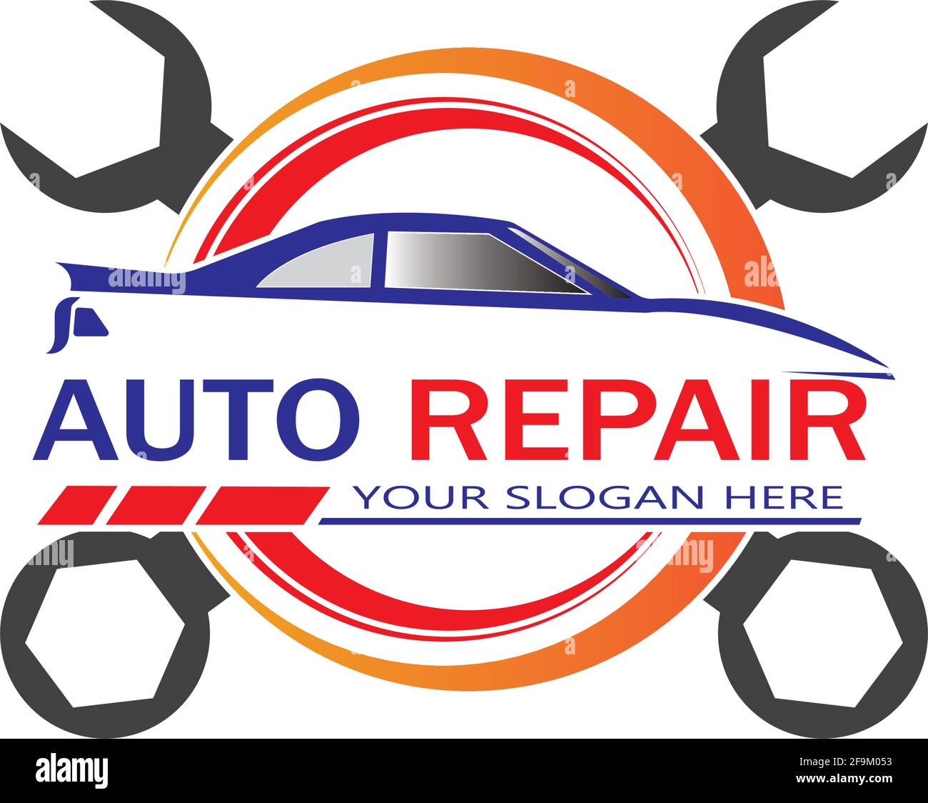 Réparation Auto Vector Logo. Modèle Logo de l'automobile et des transports  Image Vectorielle Stock - Alamy