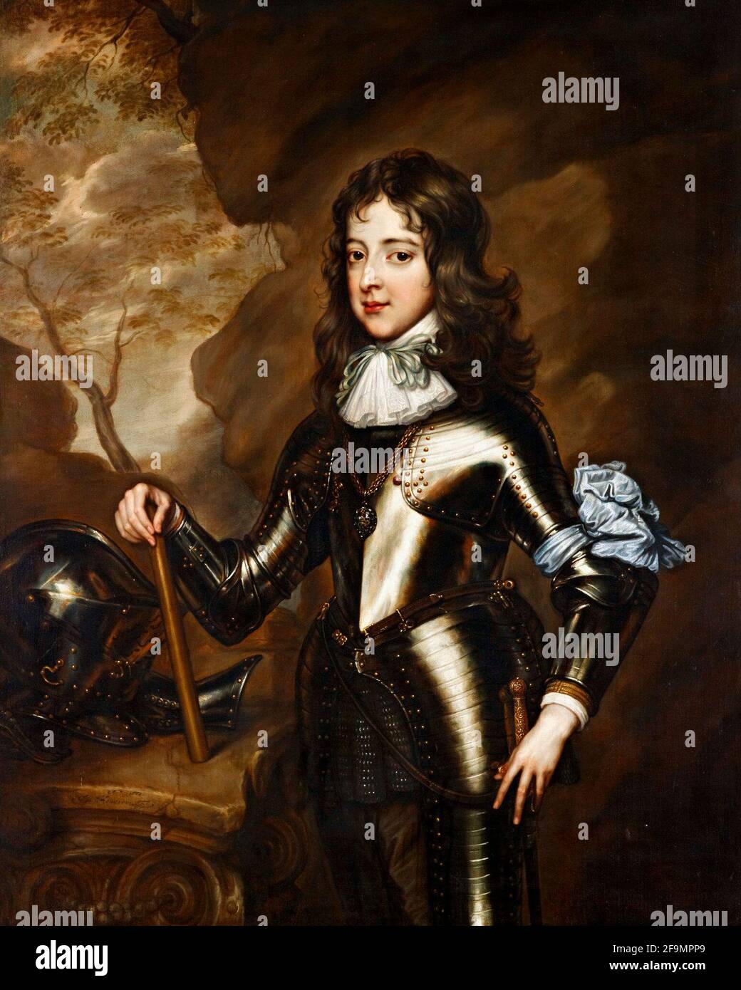 William III, Prince d'Orange quand un enfant - Adriaen Hanneman, 1664 Banque D'Images