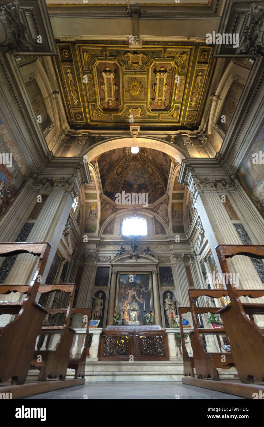 Florence, Italie.Intérieur de l'église San Marco.Basilique Saint-Marc à Florence Banque D'Images