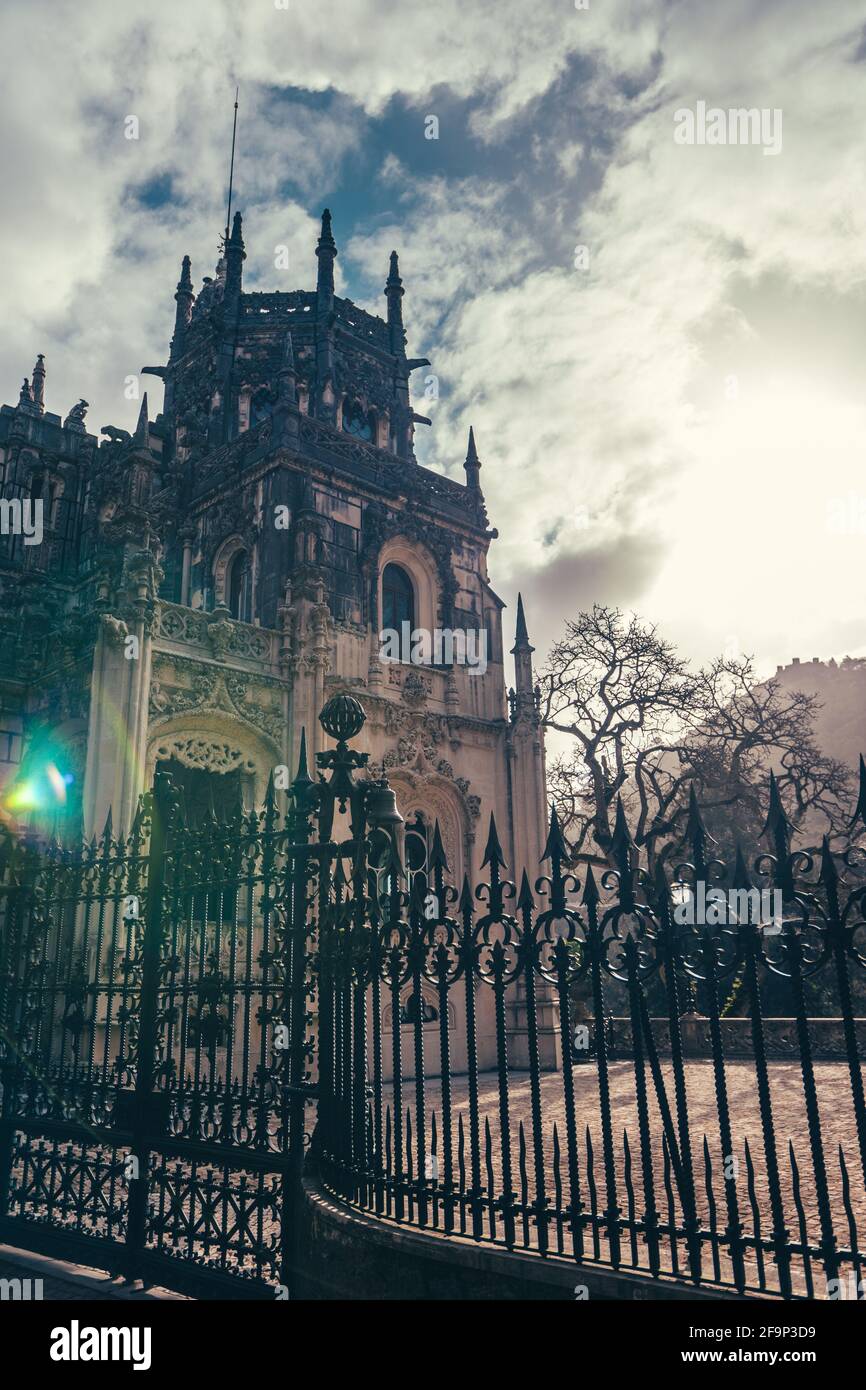 Château de sintra à lisbonne avec le nom de quinta da regaleira Banque D'Images