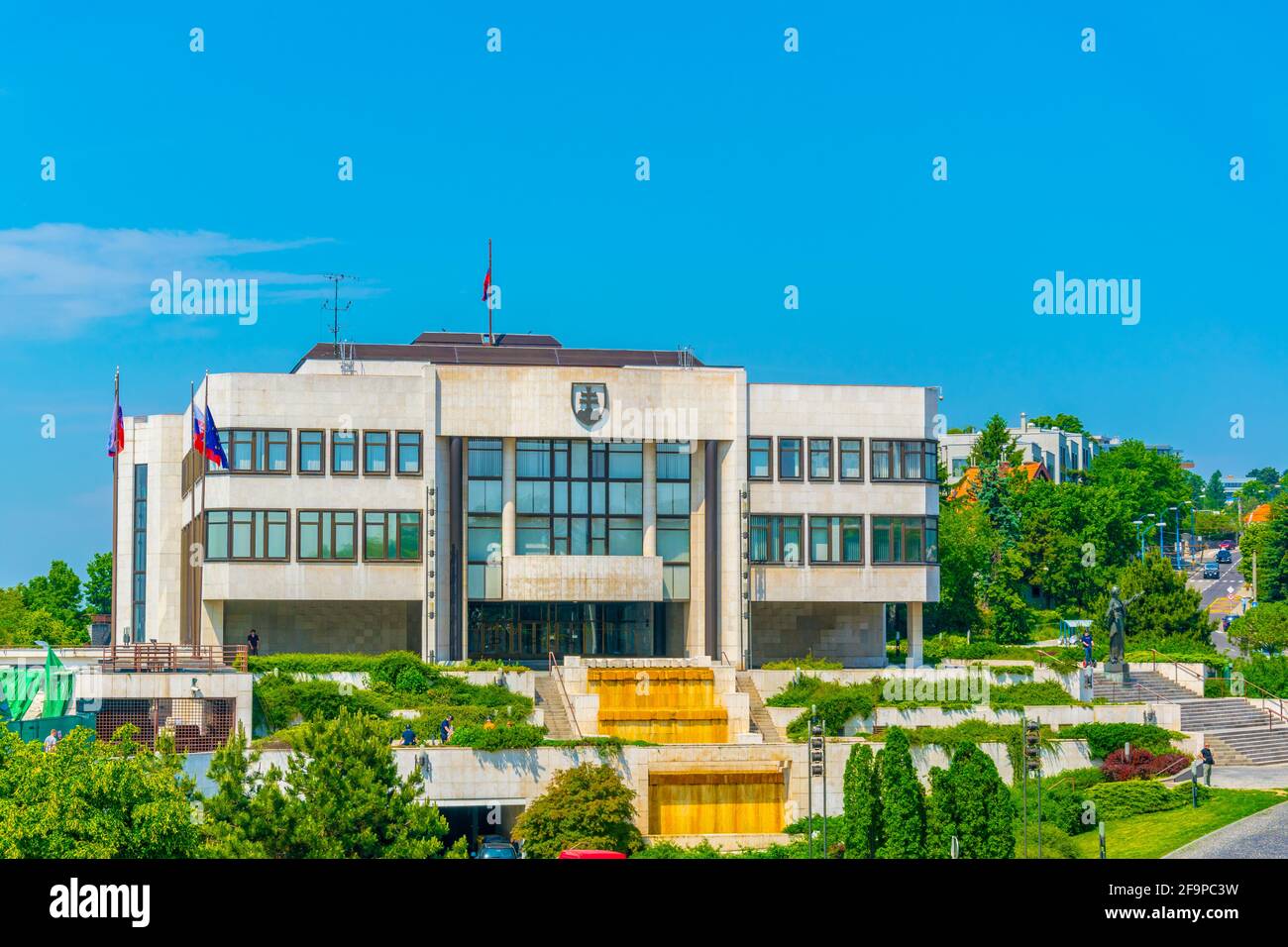 Conseil national (Narodna rada) de Slovaquie à Bratislava Banque D'Images