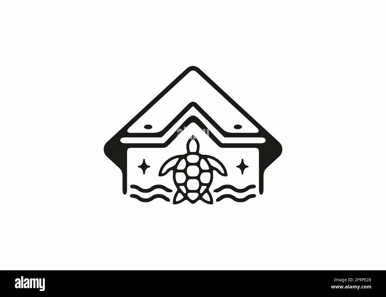 Logo De Tortue Noir Et Blanc Banque De Photographies Et D images 