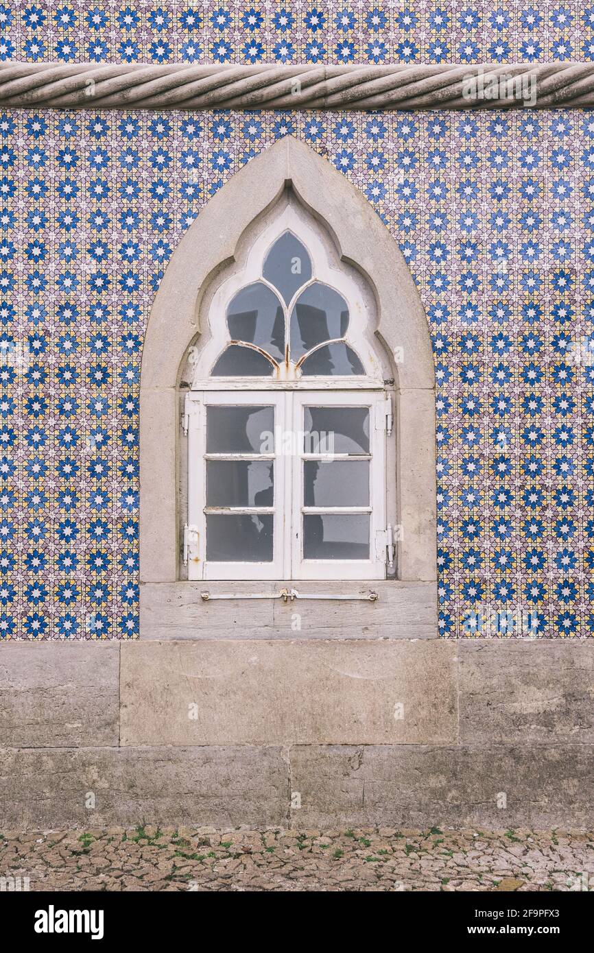 château da pena à sintra lisbonne sur le portugal Banque D'Images