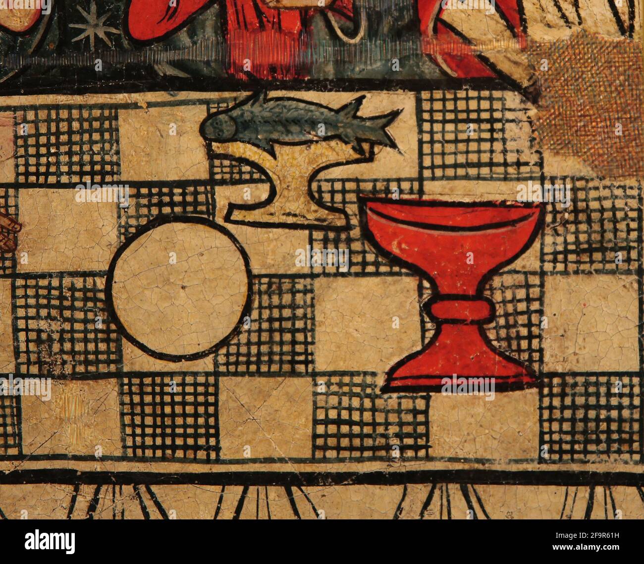 Maître de Soriguerola (XIIIe-XIVe siècle). Panneau de Michael. Église de St. Miquel de Soriguerola. Fontanals de Cerdanya, Espagne. Musée national d'art Banque D'Images