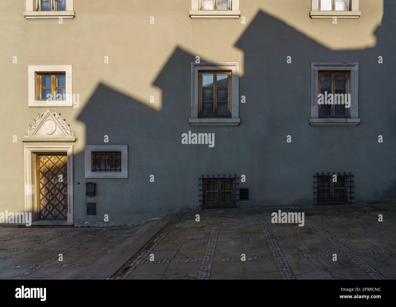 vue sur la facade d'un bâtiment historique dans l' Vieille ville de Lublin Banque D'Images