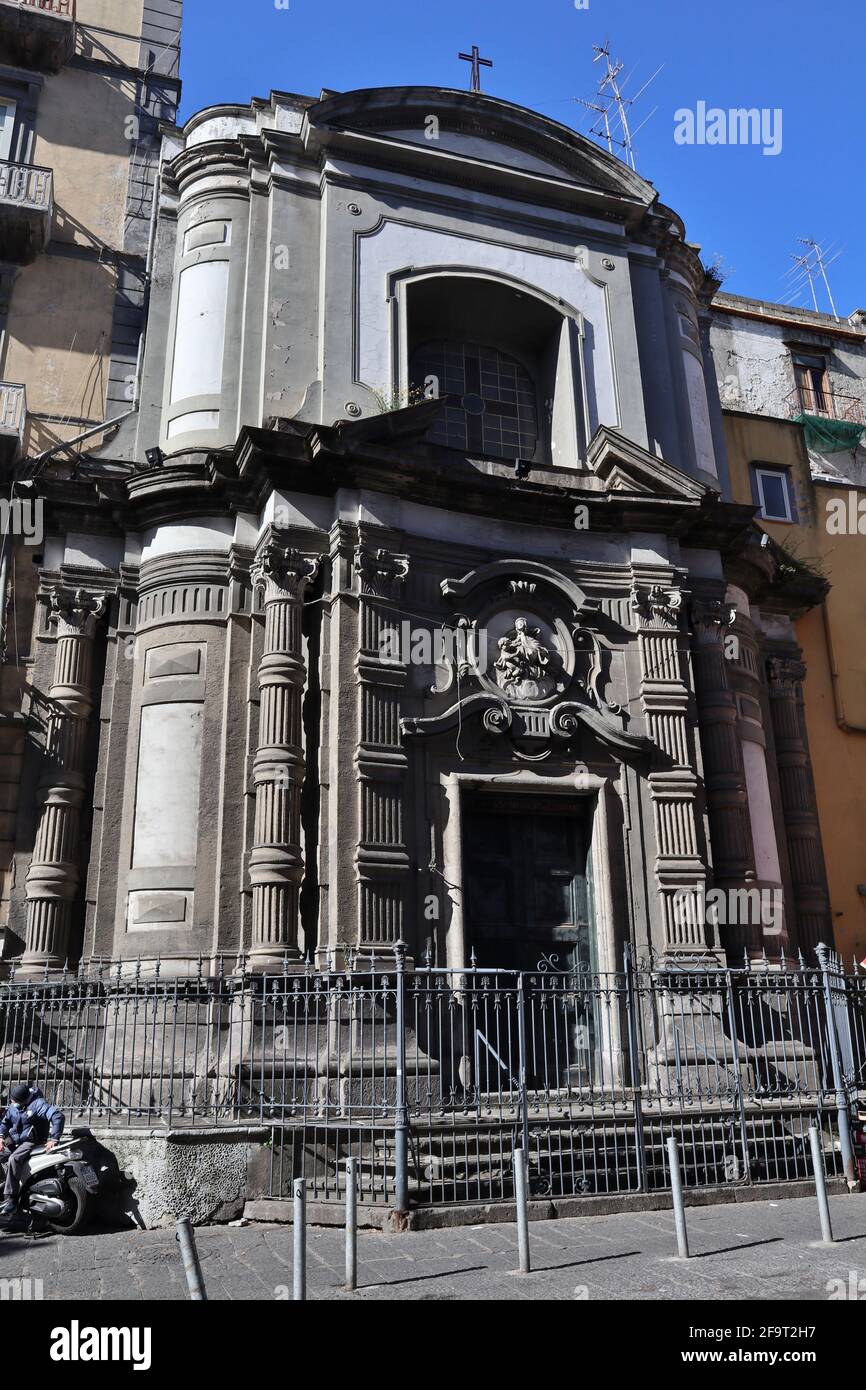 Napoli - Chiesa di Sancta Maria Succurre Miseris in via Vergini Banque D'Images
