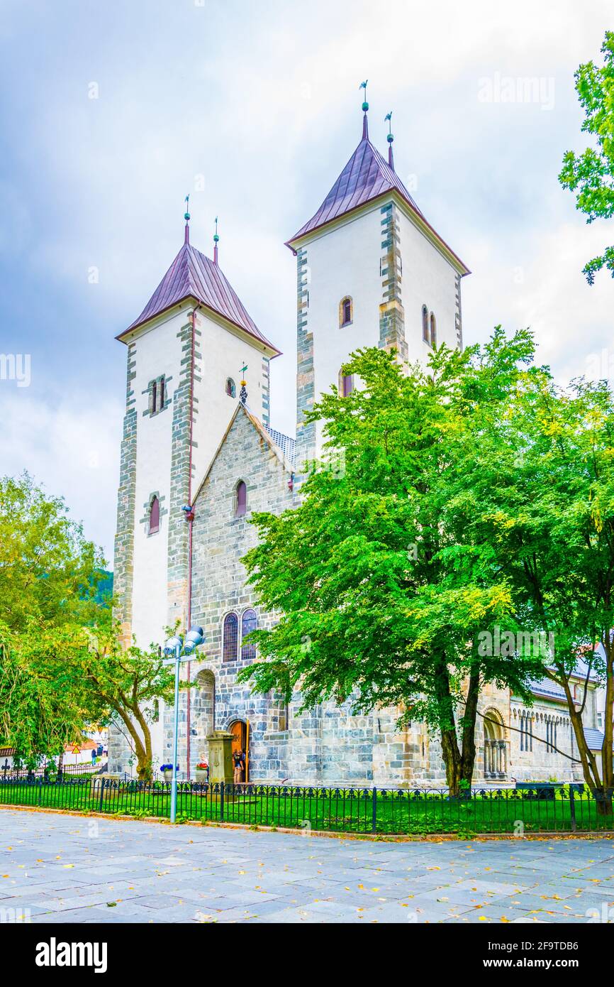 Église de saint mary dans la ville norvégienne de bergen Banque D'Images