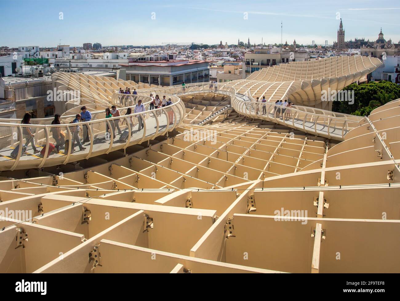 Metropol parasol sur la place de l'Encarnation, Séville, Espagne Banque D'Images