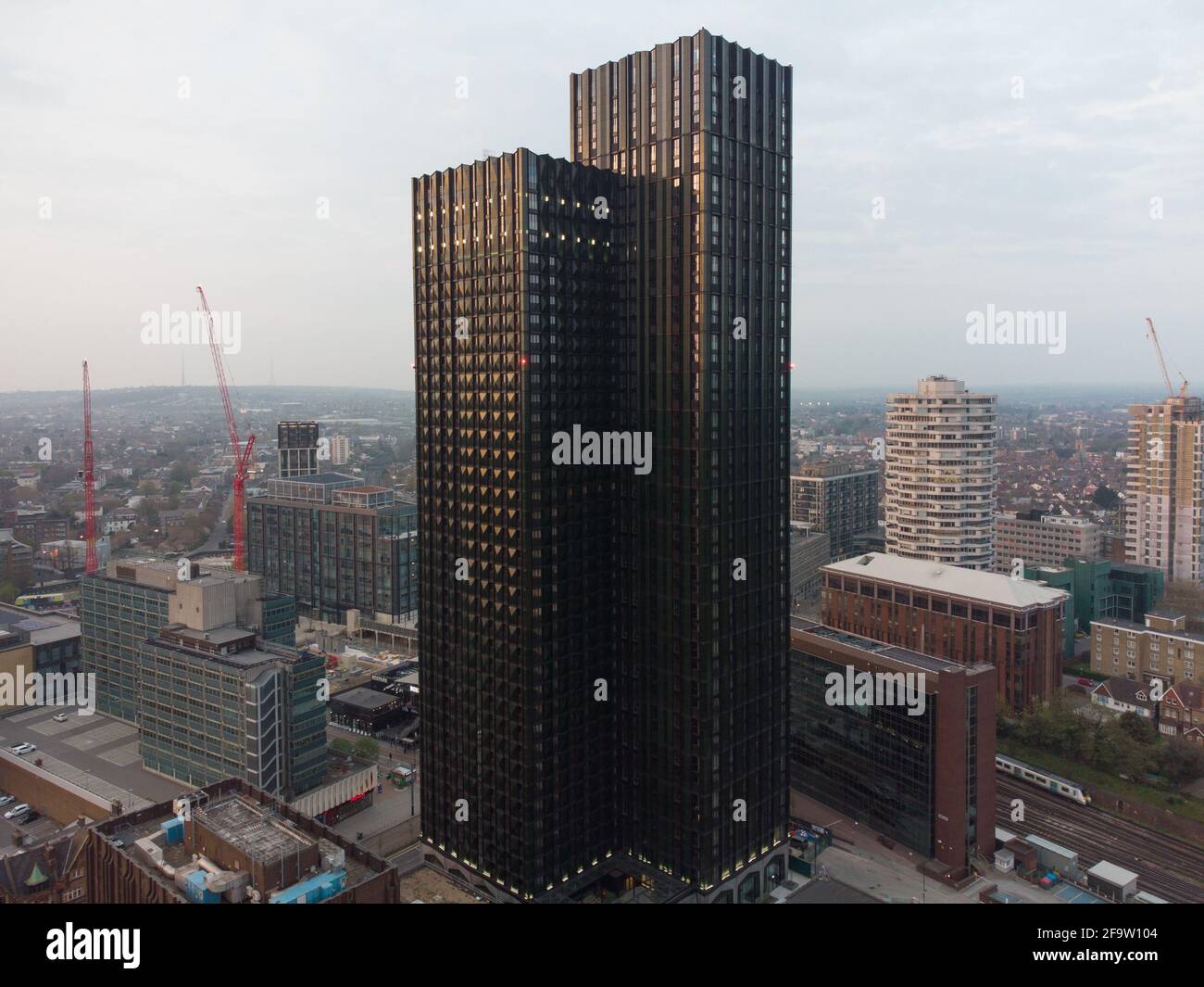 Dix degrés Croydon par Graystar Banque D'Images