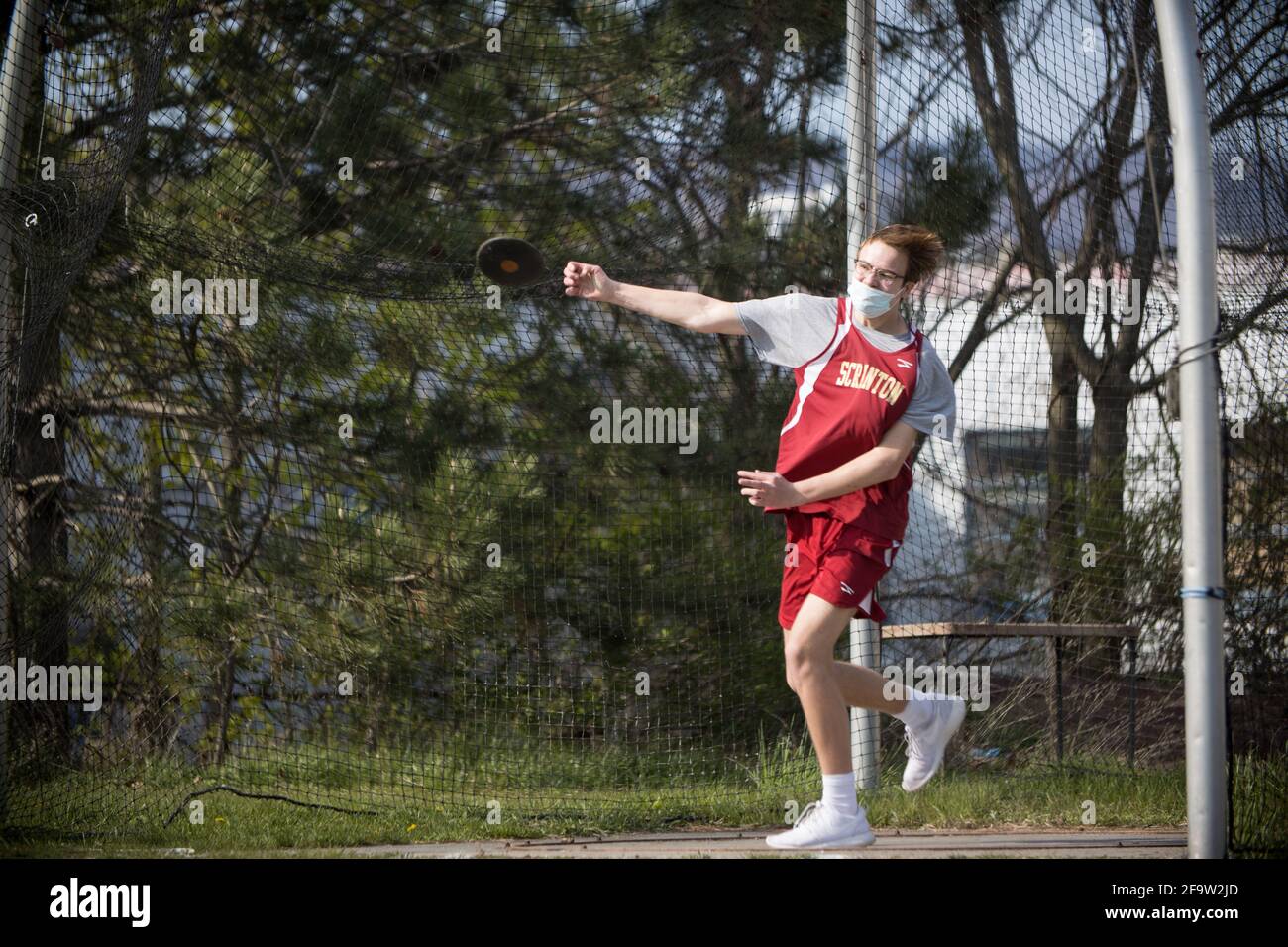 4/20/21 Scranton vs. West Scranton Track Meet Banque D'Images