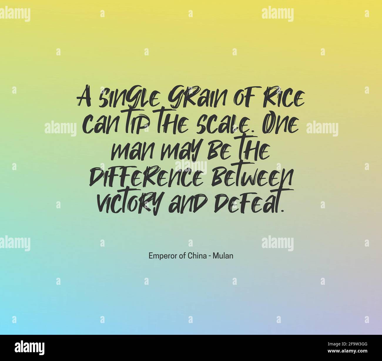 Citation Un Homme Peut Etre La Difference Entre La Victoire Et Defaite Photo Stock Alamy