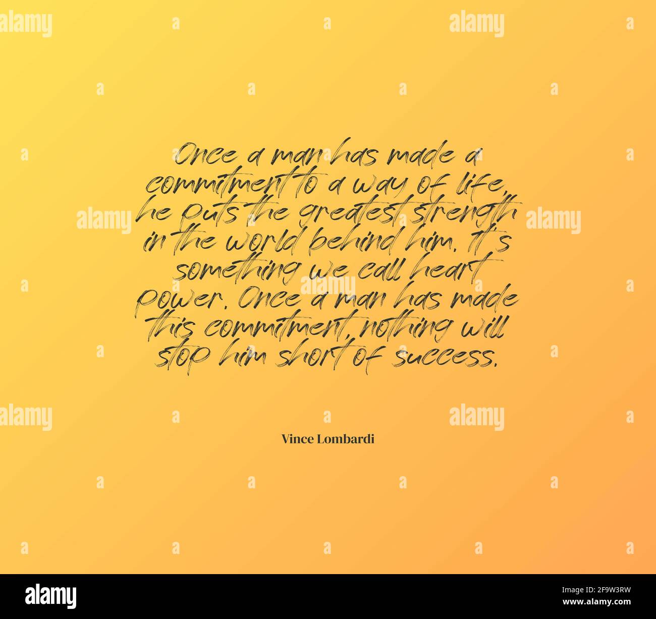 Citation Inspirante Sur L Engagement Envers Un Mode De Vie Photo Stock Alamy