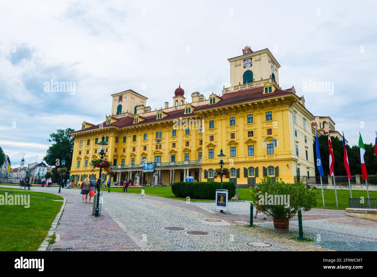 EISENSTADT, AUTRICHE, 18 JUIN 2016 : vue sur le célèbre palais esterhazy dans la ville autrichienne Eisenstadt, capitale de la région du Burgenland. Banque D'Images