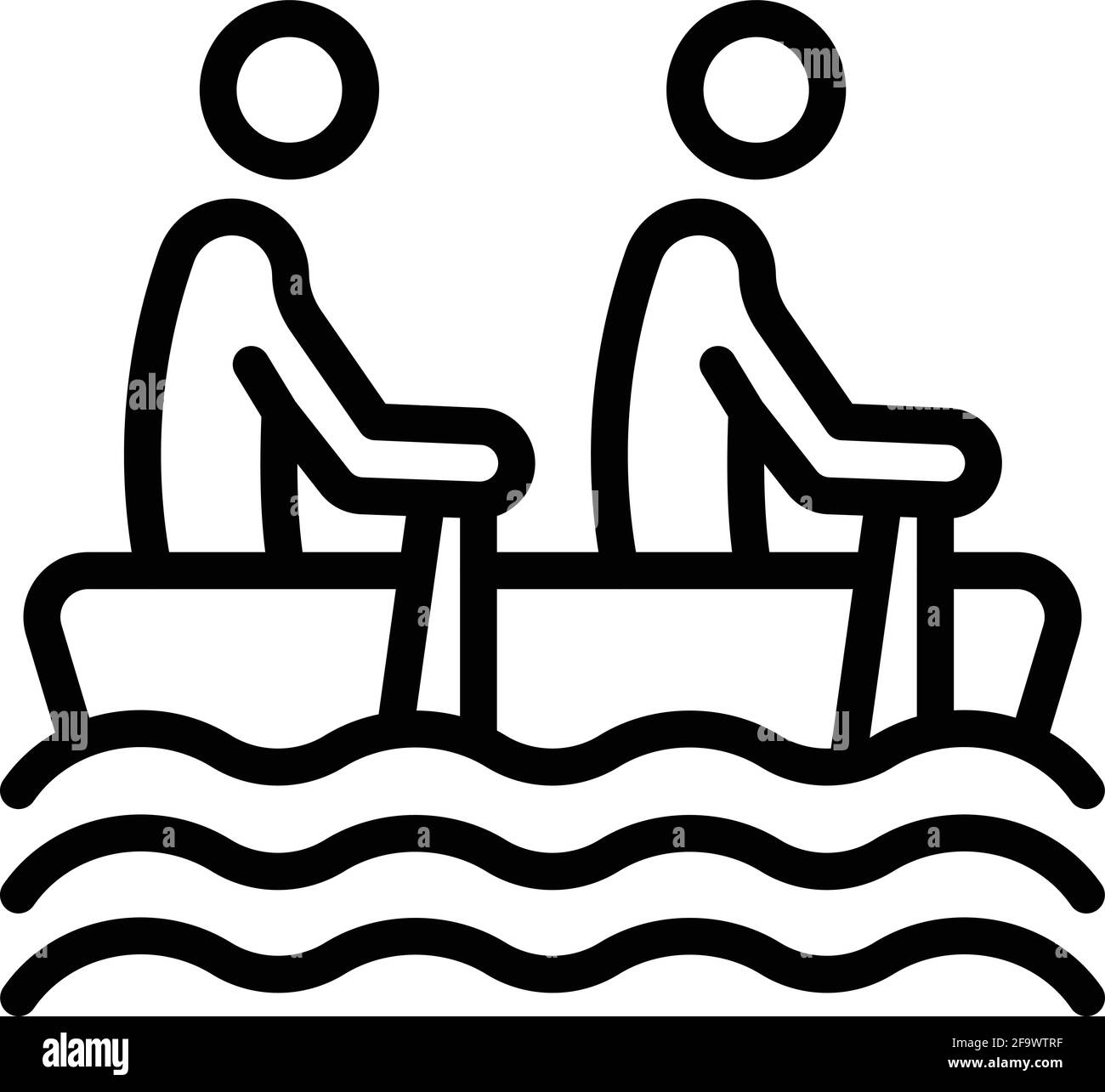 Icône de sport nautique. Outline Water sport vector icône pour le web design isolé sur fond blanc Illustration de Vecteur