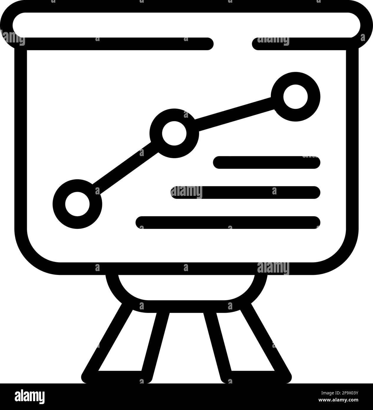 Icône du tableau de bord formation. Outline Education Dashboard icône vectorielle pour la conception Web isolée sur fond blanc Illustration de Vecteur