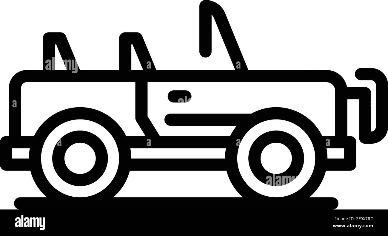 Icône Safari automobile. Outline Safari icône vecteur automobile pour la conception de sites Web isolée sur fond blanc Illustration de Vecteur