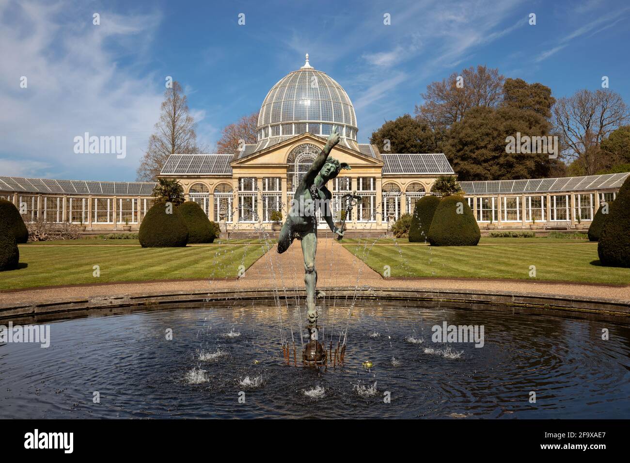 Syon Park, le Grand Conservatoire. Banque D'Images