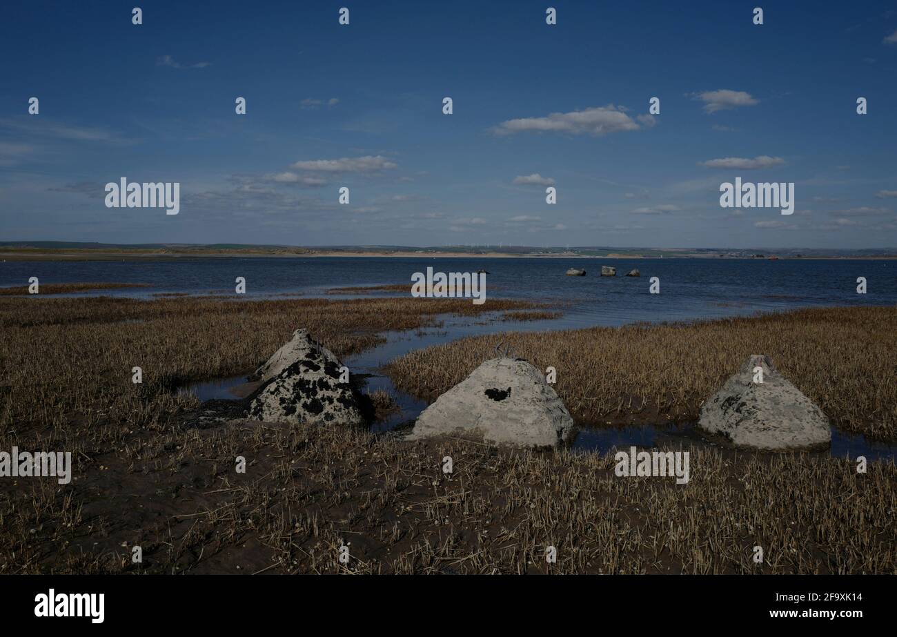 Paysages sur la côte nord du Devon, près d'Appledore, au Royaume-Uni Banque D'Images