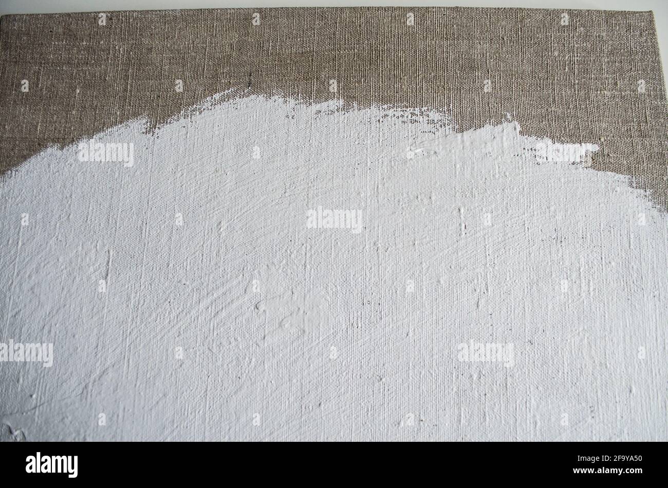 Texture de la toile du four et de la peinture blanche. Concevez avec place pour votre texte. Banque D'Images