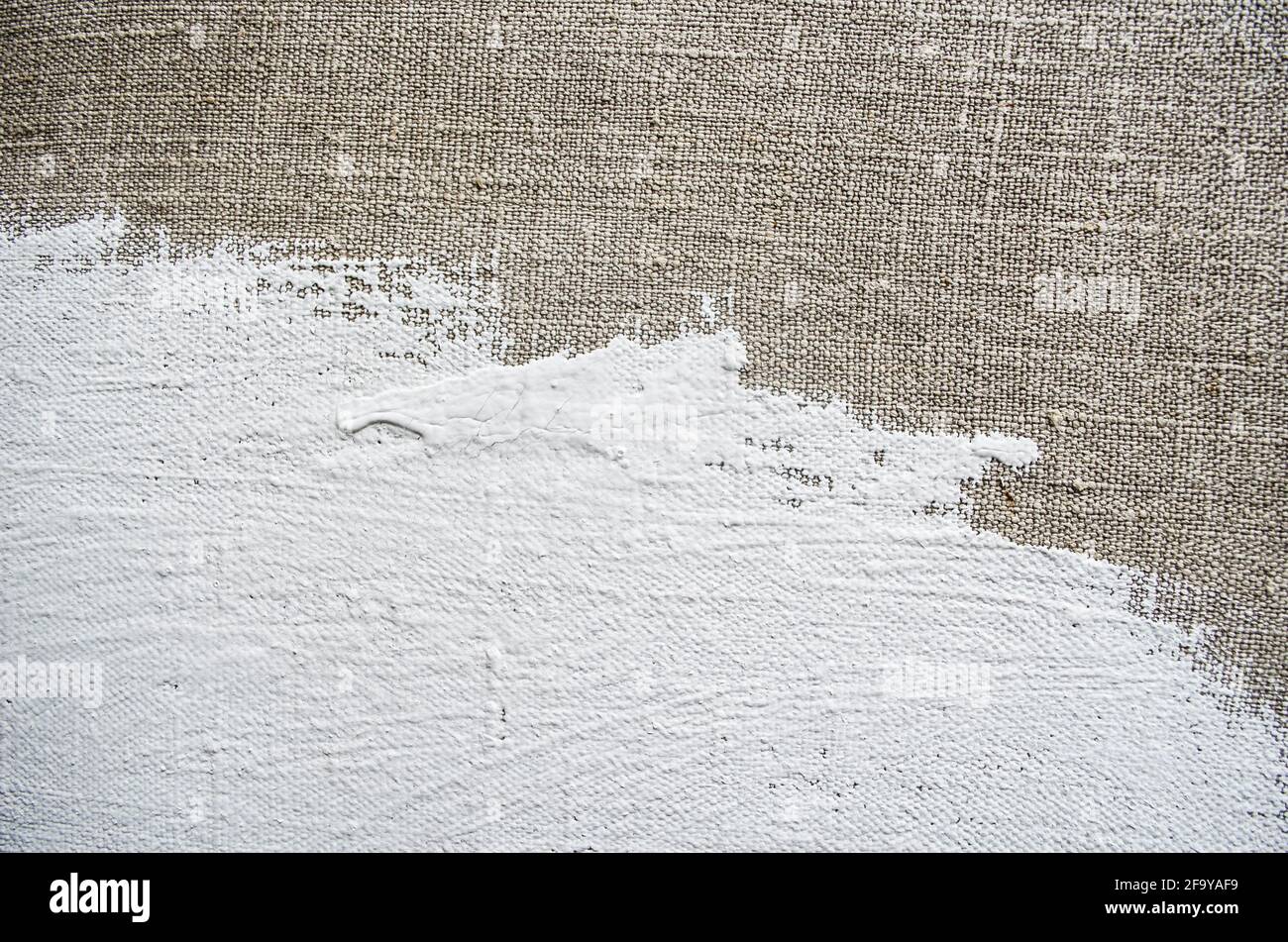 Texture de la toile du four et de la peinture blanche. Concevez avec place pour votre texte. Banque D'Images