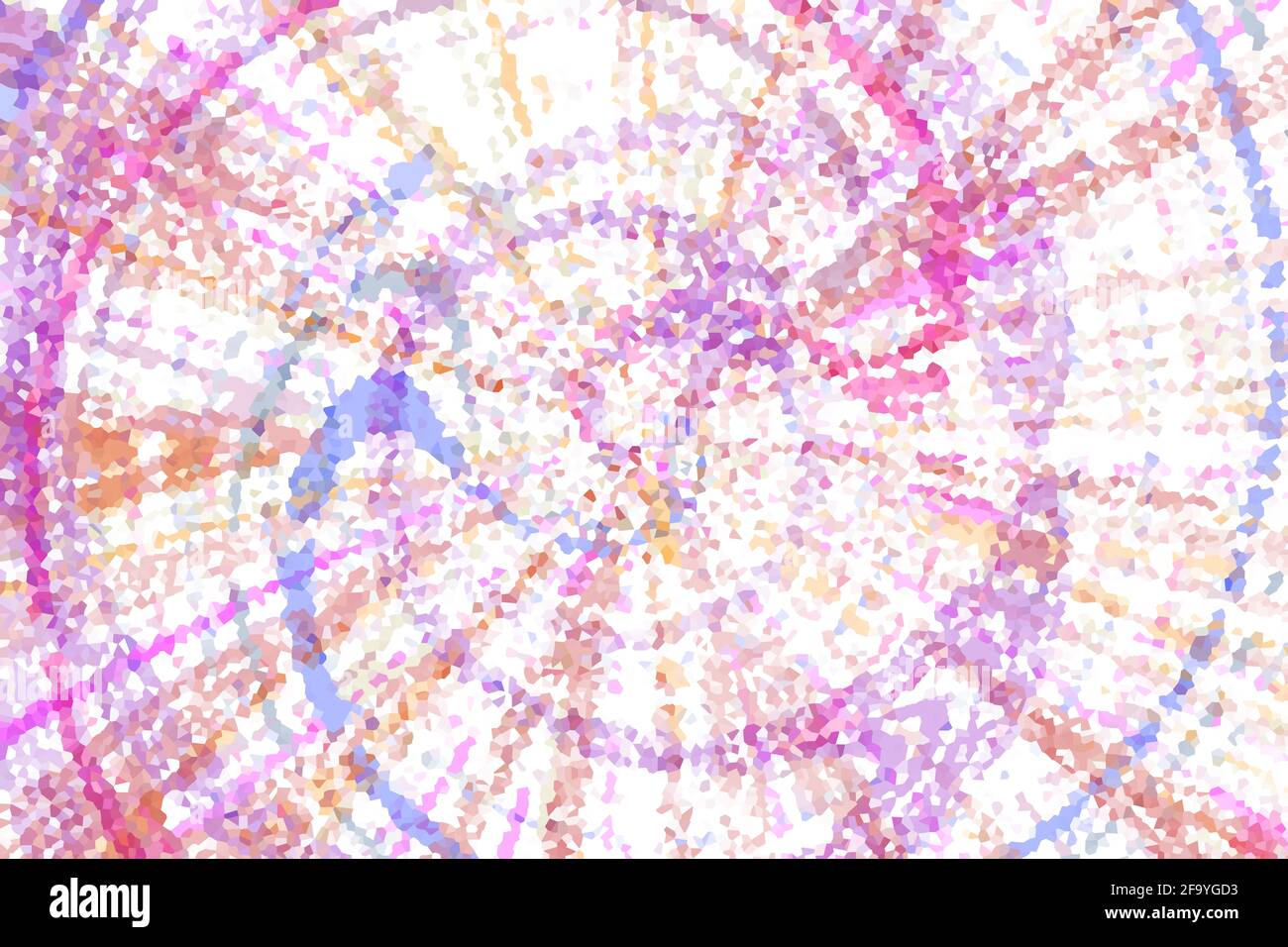 spectre couleurs onde tourbillonnante motif géométrique cristal de forme graphique d'illustration Banque D'Images