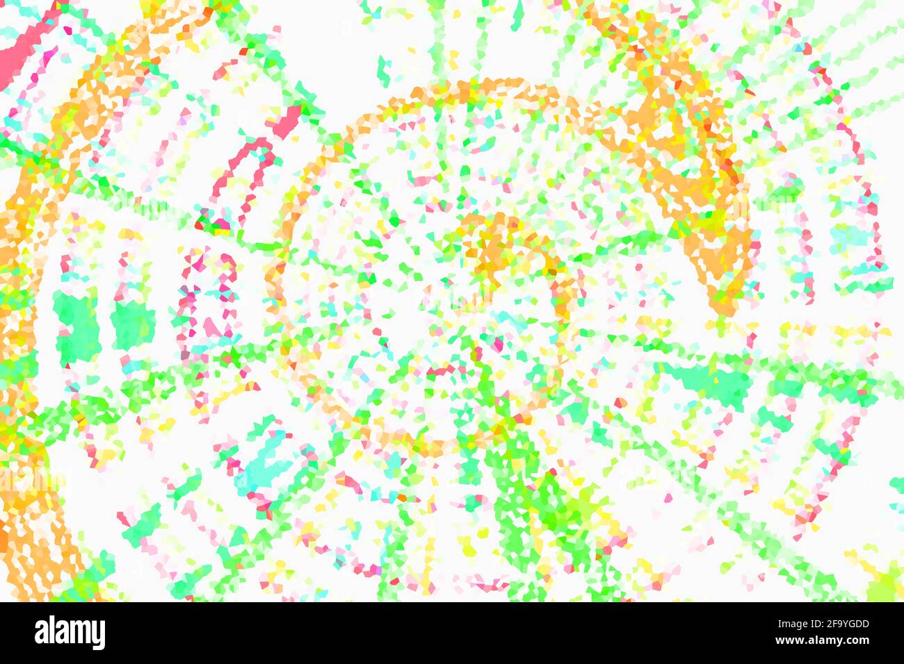 graphique d'illustration géométrique en forme de cristal à motif tourbillonnant de thème de spectre vif Banque D'Images