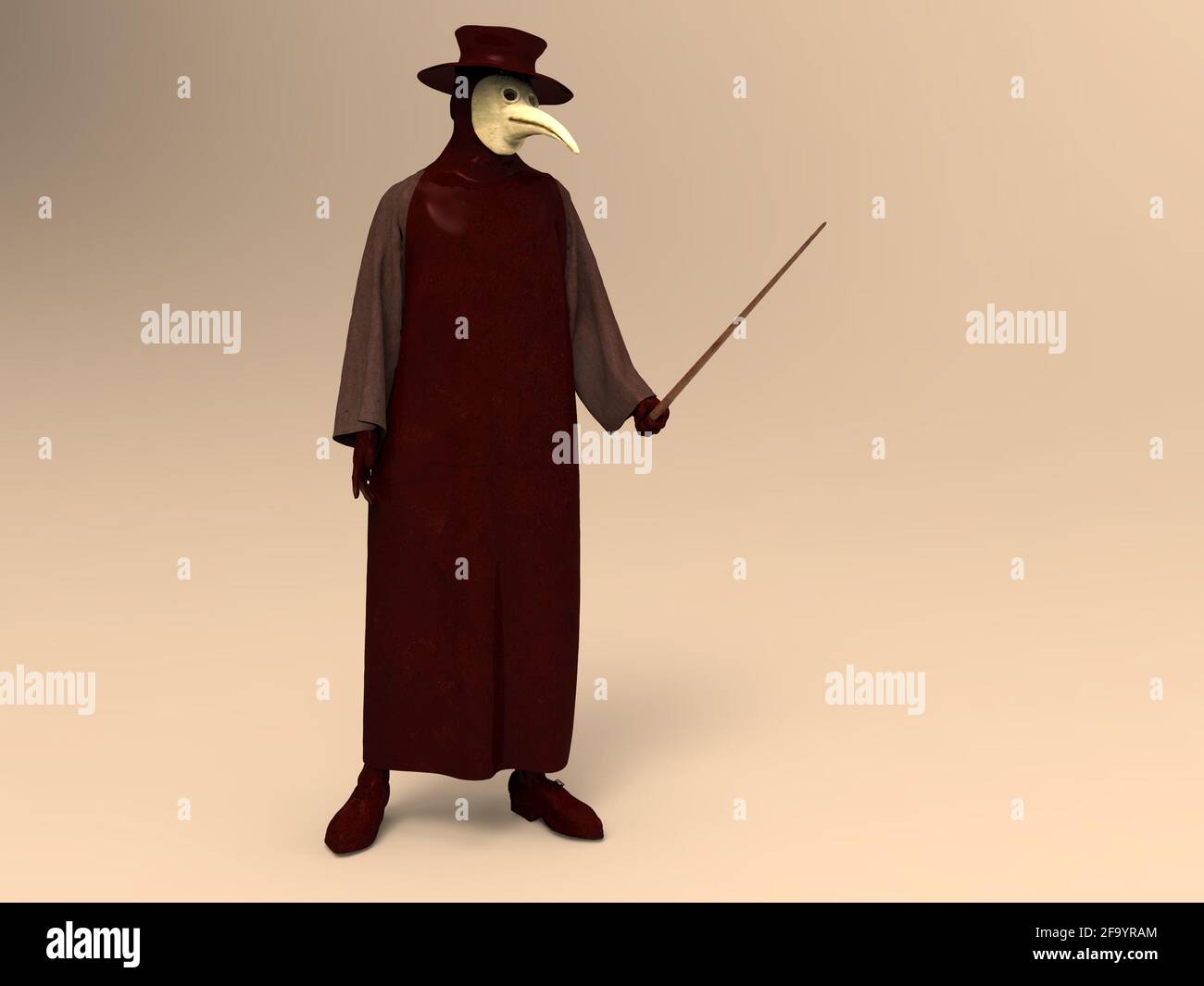 3d illustration d'un médecin de la peste Banque D'Images