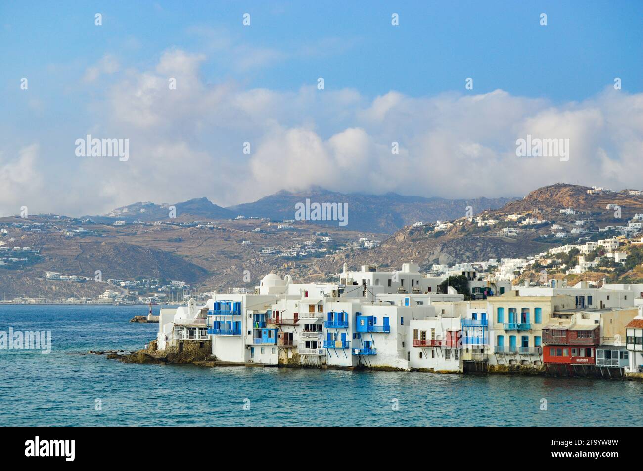 Beau paysage à Mikonos Grèce Banque D'Images