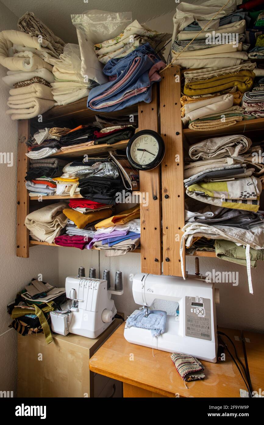 poste de travail d'un tailleur Banque D'Images