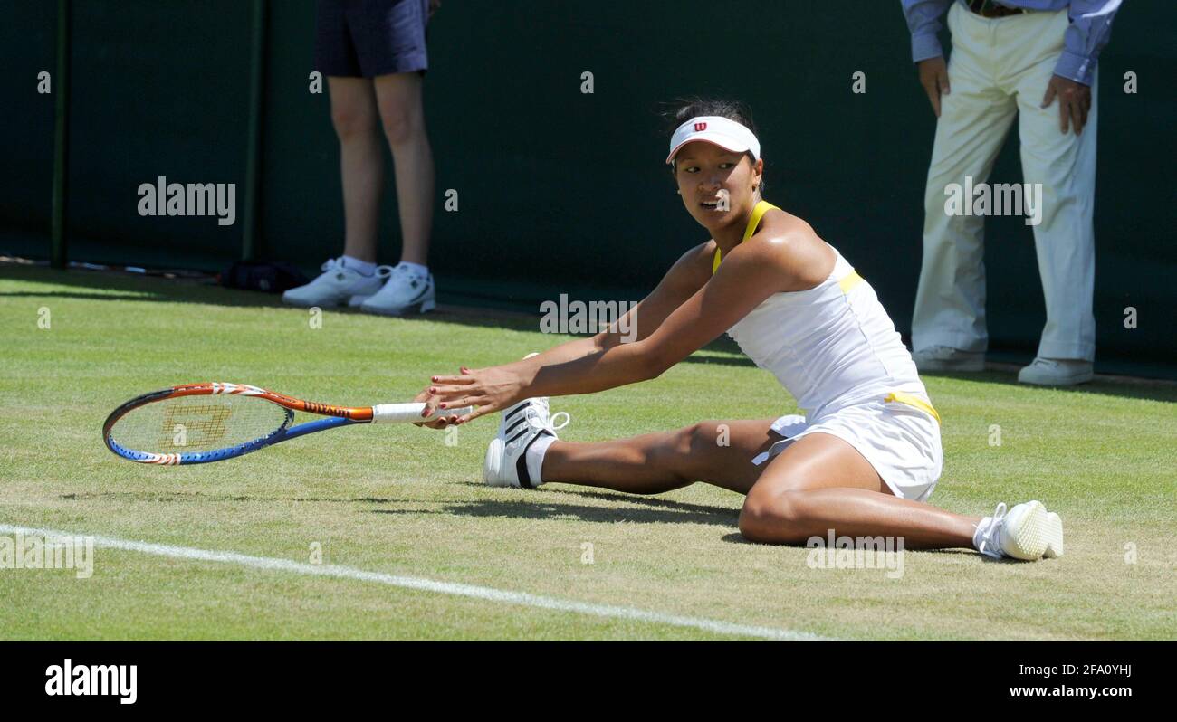 WIMBLEDON 2010. 2ÈME JOUR 22/6/2010 JAMIE BAKER PENDANT SON MATCH AVEC ANDREAS BECK. PHOTO DAVID ASHDOWN Banque D'Images