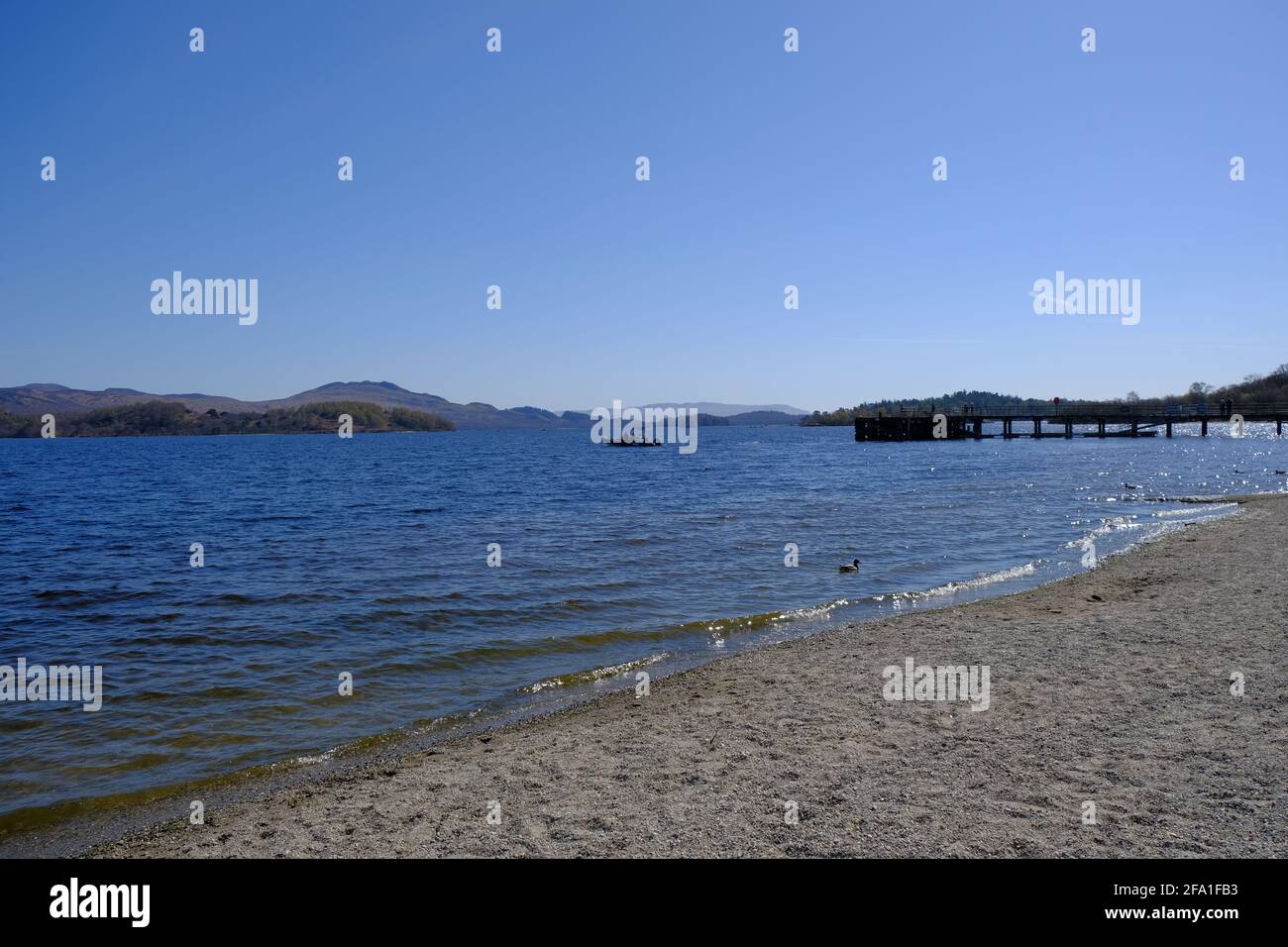 Luss, Loch Lomond, le jour des avril 2021 Banque D'Images