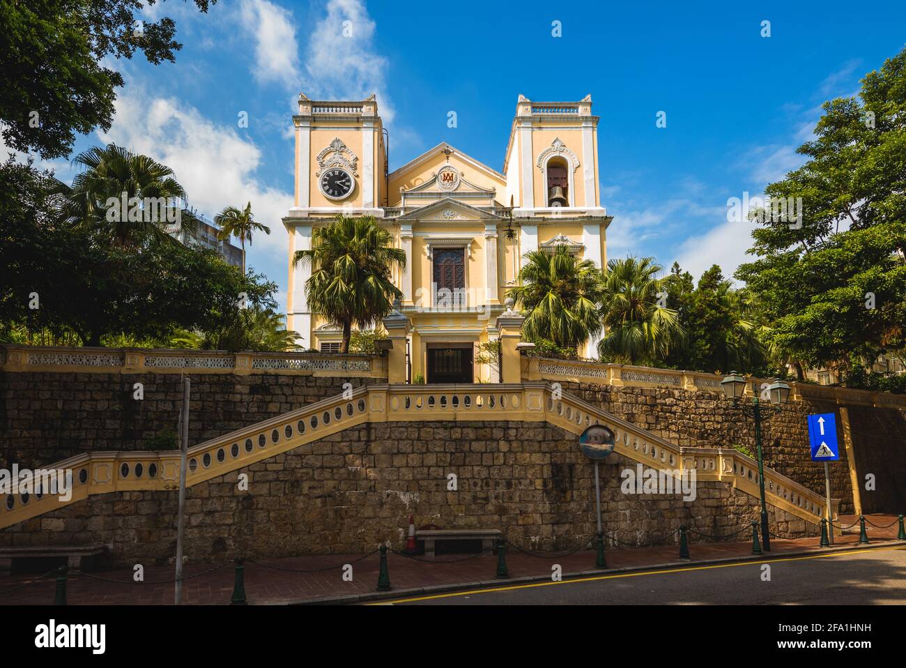 L'église Saint-Laurent, l'une des plus anciennes de macao, en chine Banque D'Images