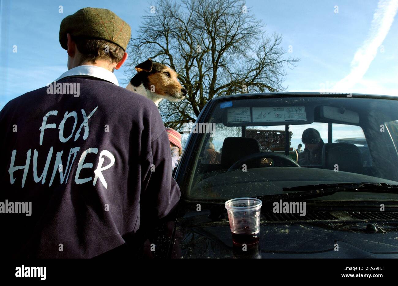 LES PARTISANS DE LA CHASSE DE BEAUFORT SE RENCONTRENT LE 27/12/04 PILSTON Banque D'Images LES PARTISANS DE LA CHASSE DE BEAUFORT SE RENCONTRENT LE 27/12/04 PILSTON Banque D'Images