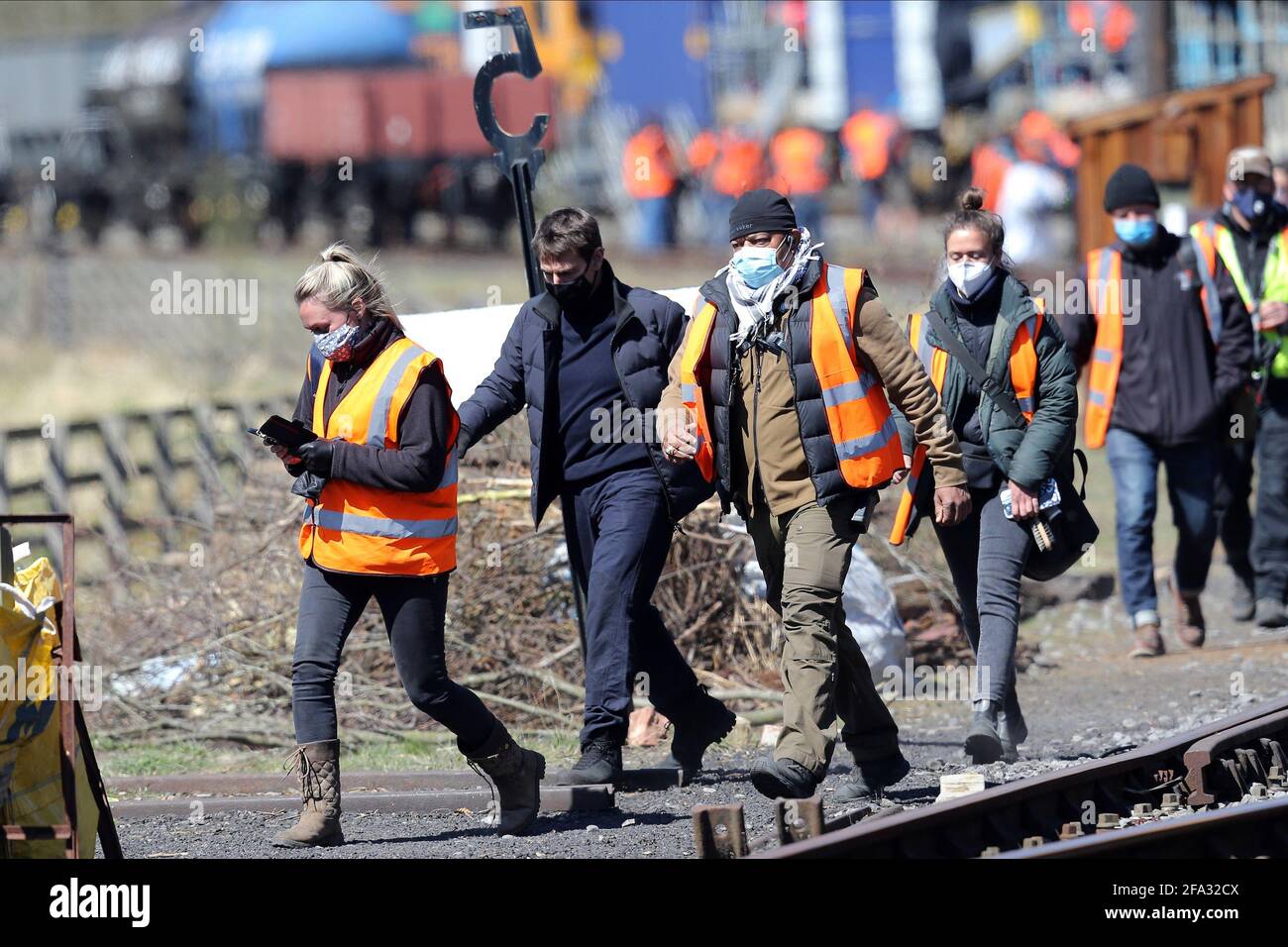 North Yorkshire Railway, Royaume-Uni. 22 avril 2021. Tom Cruise Filming Mission impossible 7 sur le chemin de fer des Moors du Yorkshire du Nord 22 avril 2021 22 avril 2021 DJD14860 Allstar Picture Library crédit: Allstar Picture Library Ltd/Alay Live News Banque D'Images