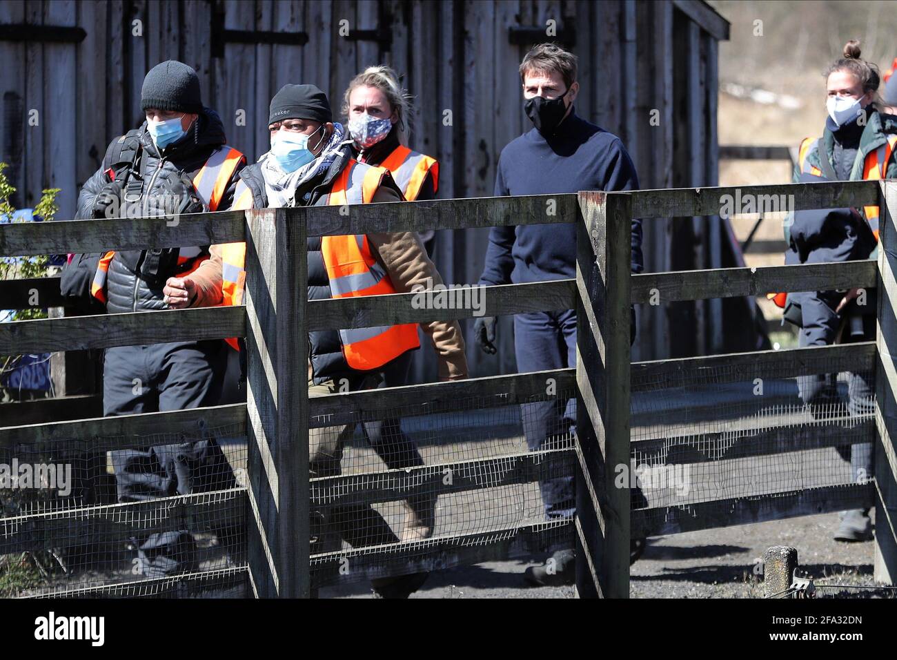 North Yorkshire Railway, Royaume-Uni. 22 avril 2021. Tom Cruise Filming Mission impossible 7 sur le chemin de fer des Moors du Yorkshire du Nord 22 avril 2021 22 avril 2021 DJD14847 Allstar Picture Library crédit: Allstar Picture Library Ltd/Alay Live News Banque D'Images