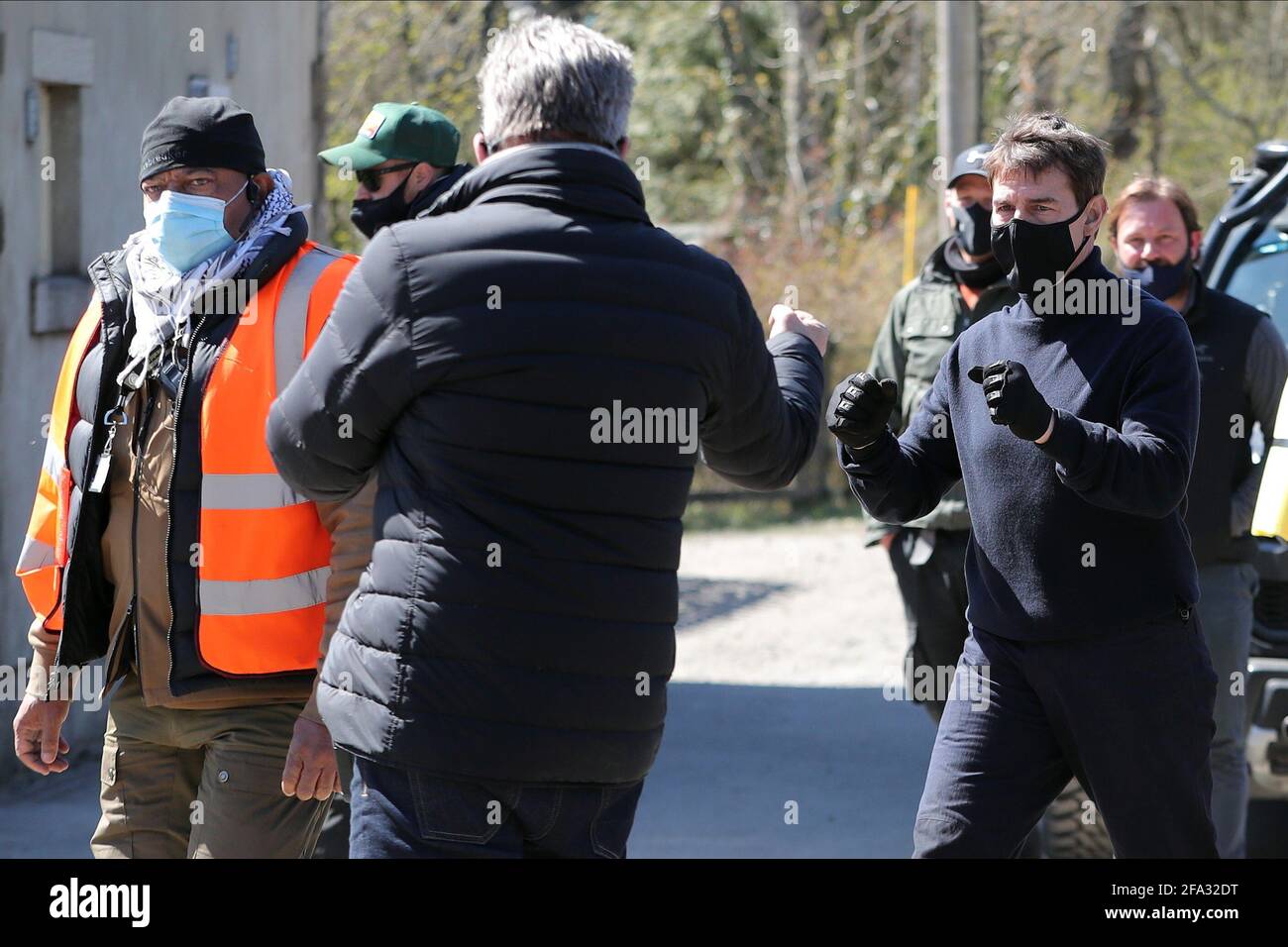 North Yorkshire Railway, Royaume-Uni. 22 avril 2021. Tom Cruise Filming Mission impossible 7 sur le chemin de fer des Moors du Yorkshire du Nord 22 avril 2021 22 avril 2021 DJD14849 Allstar Picture Library crédit: Allstar Picture Library Ltd/Alay Live News Banque D'Images