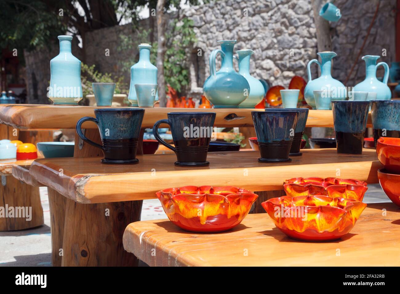 Poterie à Spili, Crète, Grèce, Europe. Photo D.V. Banque D'Images