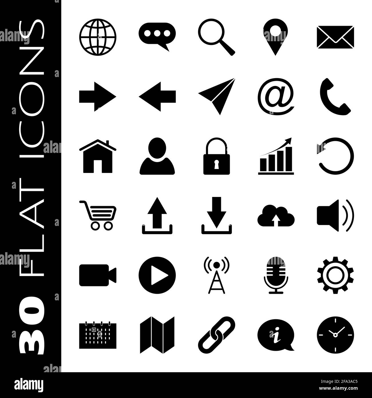 Website icons Banque d images noir et blanc Alamy