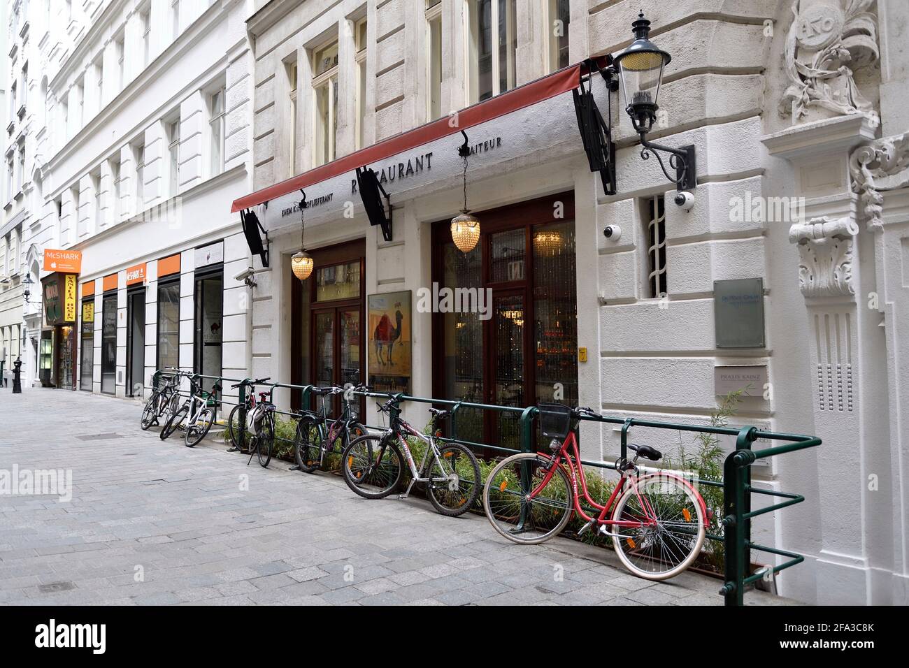 Vienne, Autriche. Naglergasse dans le 1er arrondissement de Vienne Banque D'Images