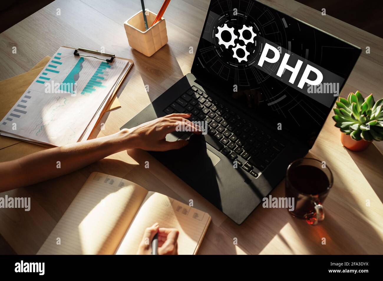 Langage de programmation PHP. Concept de développement Web et d'application Banque D'Images