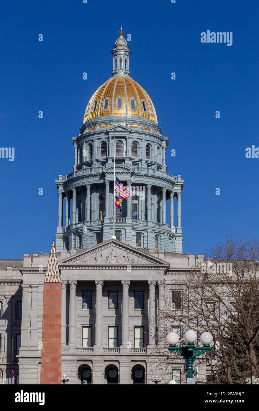 Colorado State Capitol Building, situé au 200 East Colfax Avenue à Denver, Colorado, États-Unis. Banque D'Images
