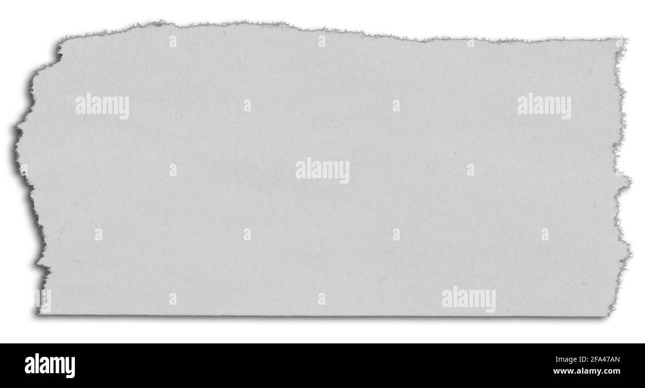 Un morceau de papier déchiré Banque D'Images