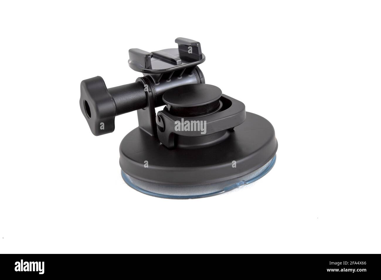 accessoire d'origine trépied à ventouse pour caméra embarquée. isolé sur fond blanc. Banque D'Images