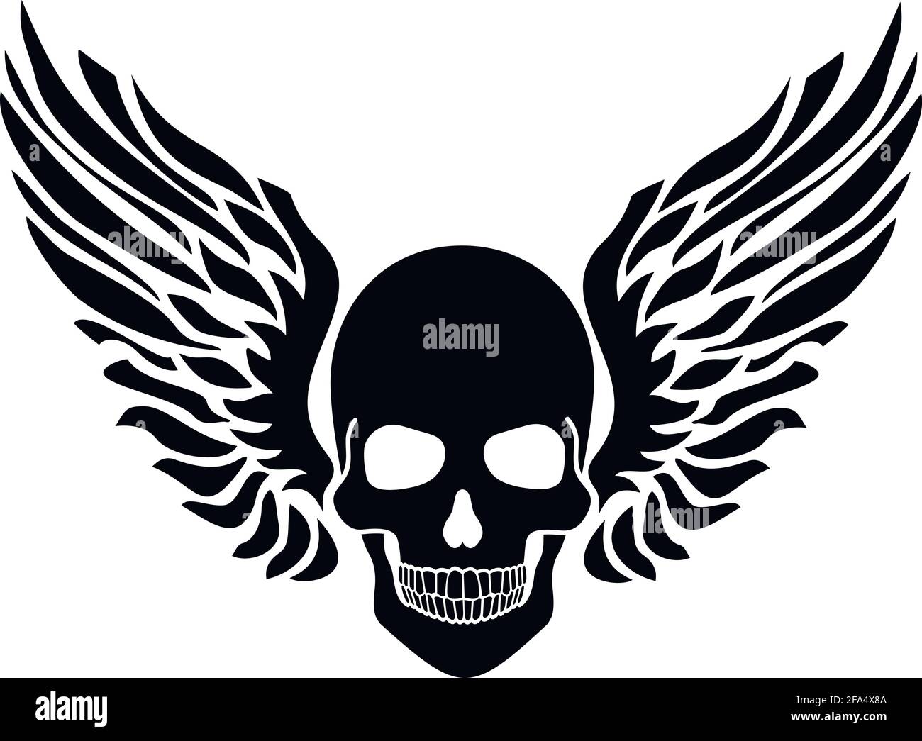 affiche militaire avec crâne et ailes, t-shirts grunge vintage design Illustration de Vecteur