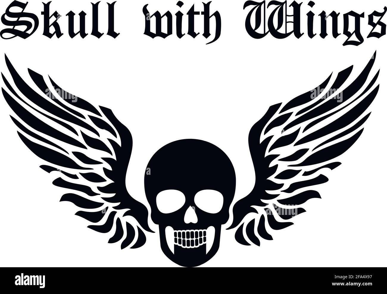 affiche militaire avec crâne et ailes, t-shirts grunge vintage design Illustration de Vecteur