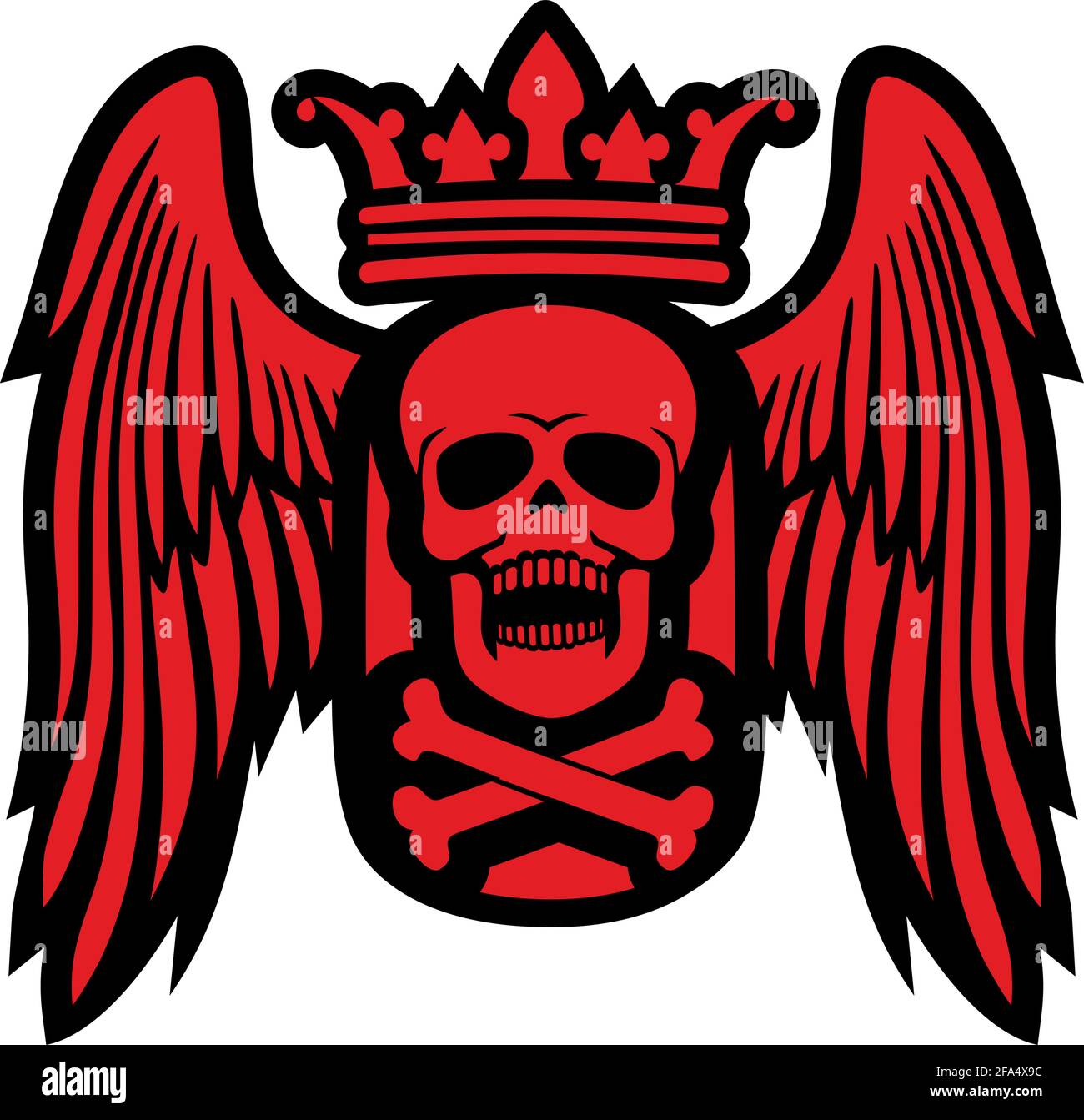 affiche militaire avec crâne et ailes, t-shirts grunge vintage design Illustration de Vecteur