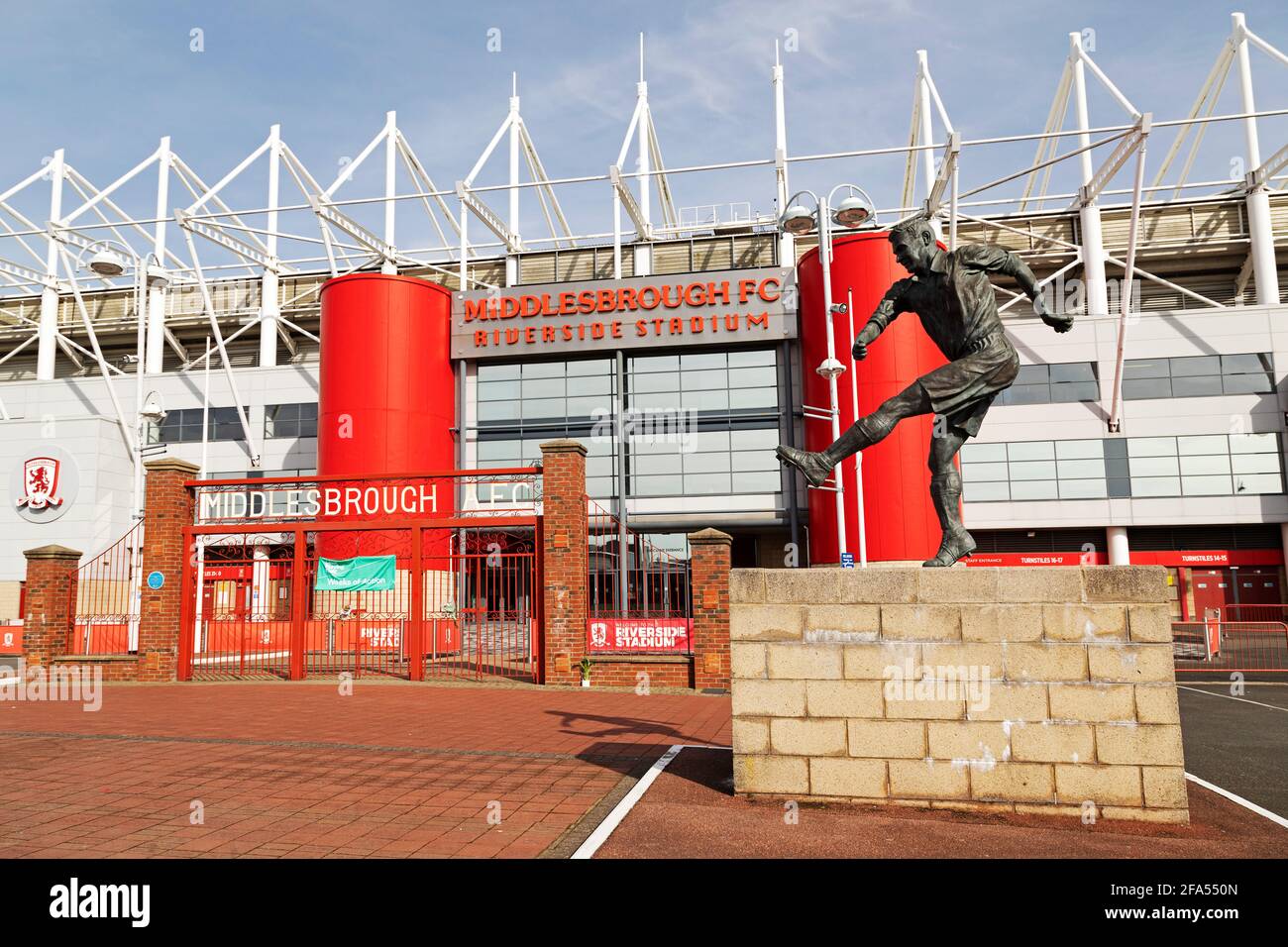 Stade Riverside à Middlesbrough, Angleterre. Banque D'Images