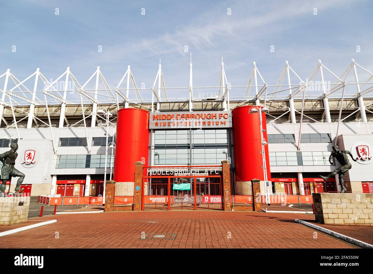 Stade Riverside à Middlesbrough, Angleterre. Banque D'Images