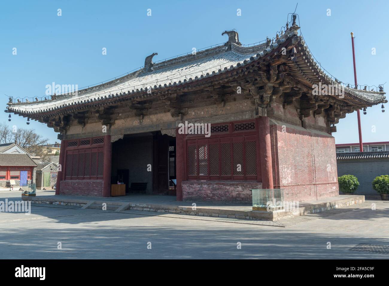 Porte du Temple du Temple de Dule. Jizhou, Tianjin, Chine. Banque D'Images