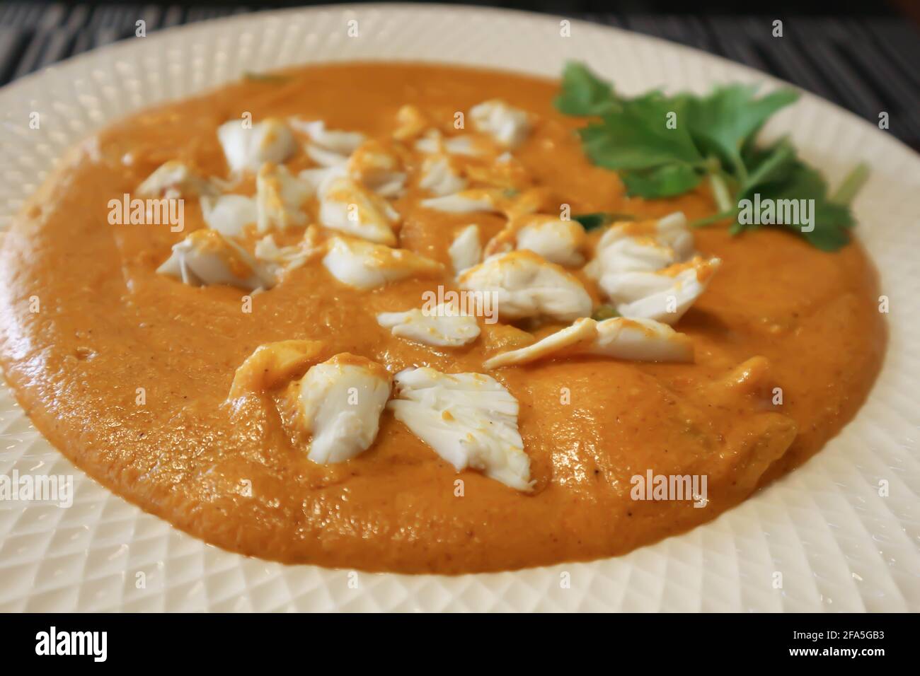 Crabe pimenté, crabe frit avec poudre de curry, cuisine thaïlandaise Banque D'Images